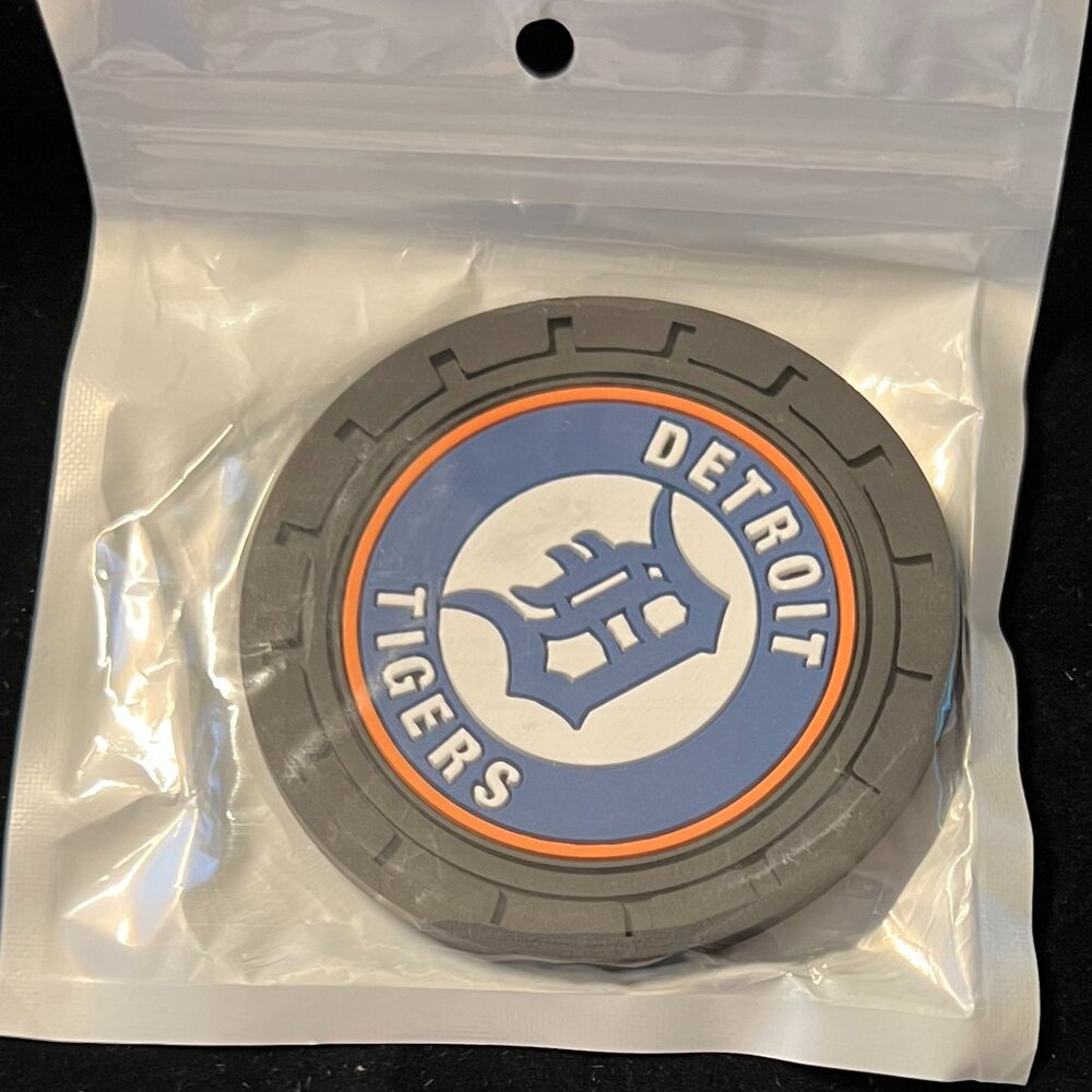 Detroit Tigers Car Cup Holder Coasters Set of 2 NIP